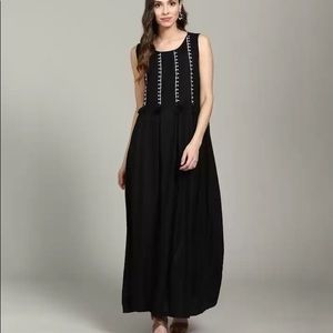 Long Black Summer Dress Size Medium